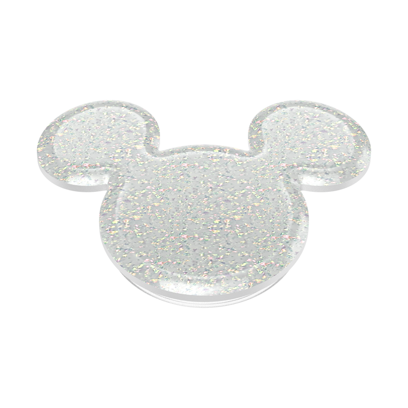 Earridescent White Glitter Mickey Mouse — Adhesive PopGrip image number 2